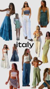Italian fashion collage